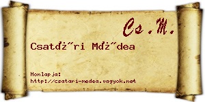 Csatári Médea névjegykártya